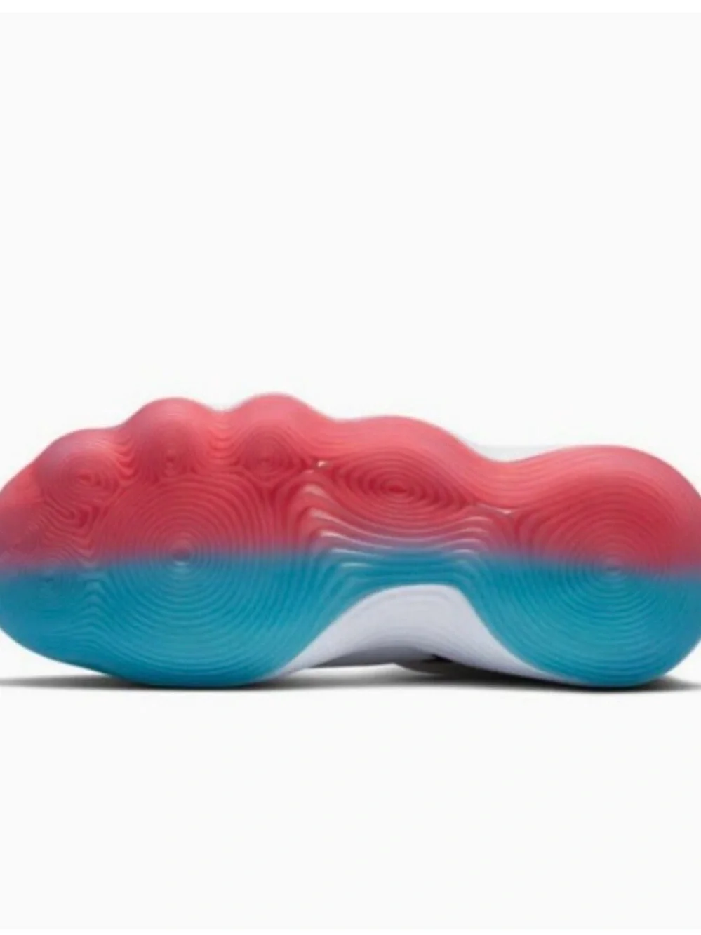 Nike White Volleyball/Basketball Shoes with Blue and Pink Accents